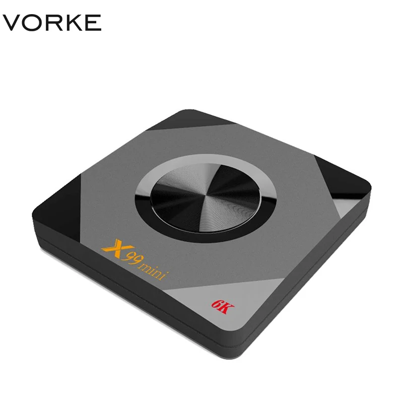 Vorke X99 Мини ТВ приставка Android9.0 Allwinner H6 4G/64G 2,4G+ 5G двойной WiFi 100Mbps LAN USB3.0