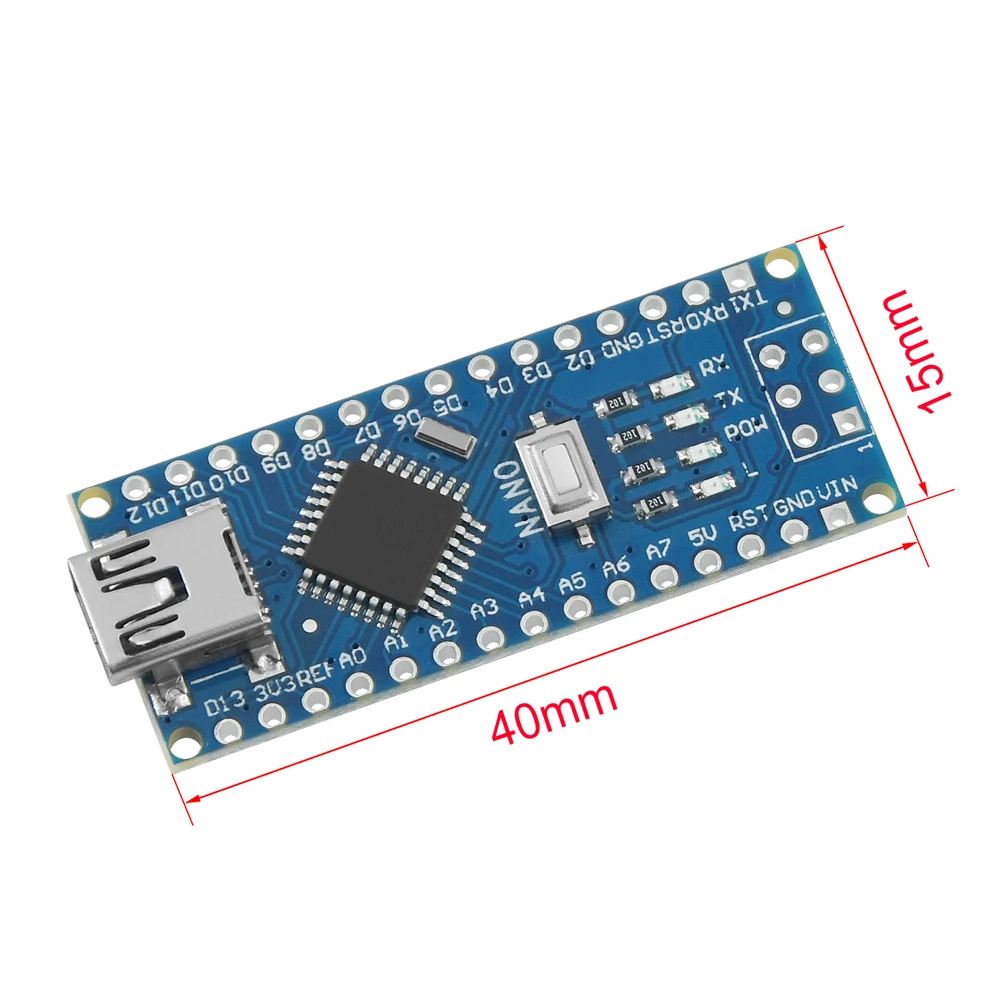 1 шт. для arduino Nano ATMEGA328P Mini USB с Загрузчиком совместимый контроллер 3 0 Для CH340 драйвер