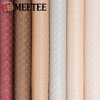 

Meetee 100X137cm 0.8mm Synthetic PU Leather Fabric DIY Sofa Bag Furniture Background Wall Crafts Faux Leather Fabric Material