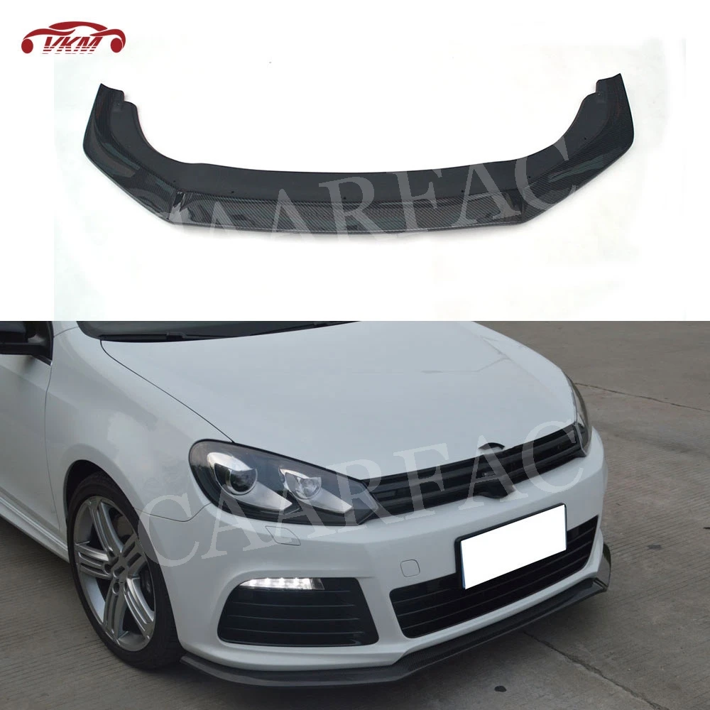 Передний спойлер для подбородка MK6 R20 из углеродного волокна Volkswagen VW Golf 6 VI 2010 2013 E