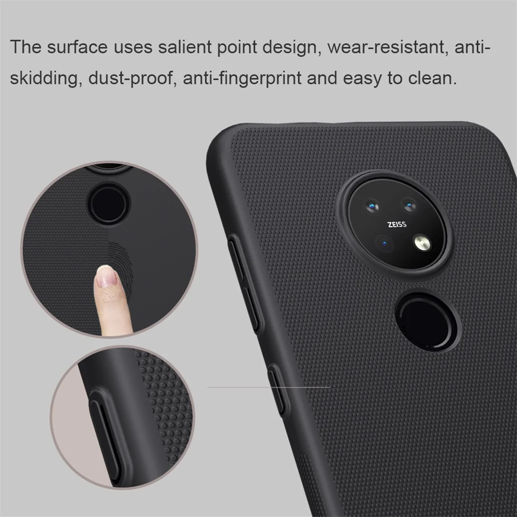 Чехол для Nokia 7,2, Nokia 6,2, чехол Nillkin, Супер Матовый экран, Жесткий ПК, Черная задняя крышка, защитный чехол для телефона, для Nokia7.2