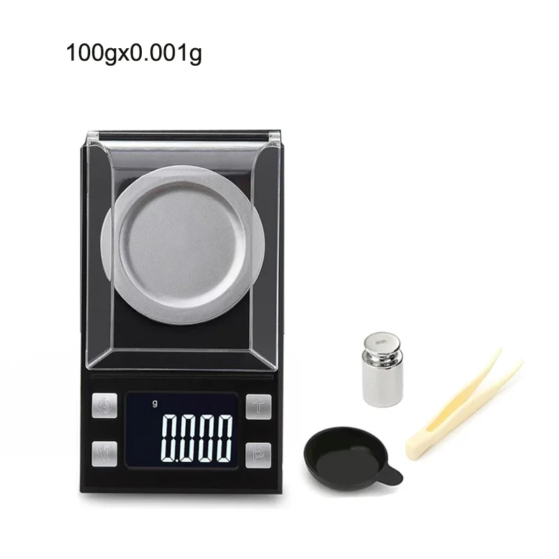 0,01 г 0,001 г gramera точные весы 500 г 20g10g цифровые весы лабораторная шкала электронного баланса лаборатория вес миллиграмм, весы - Цвет: 100gx0.001g
