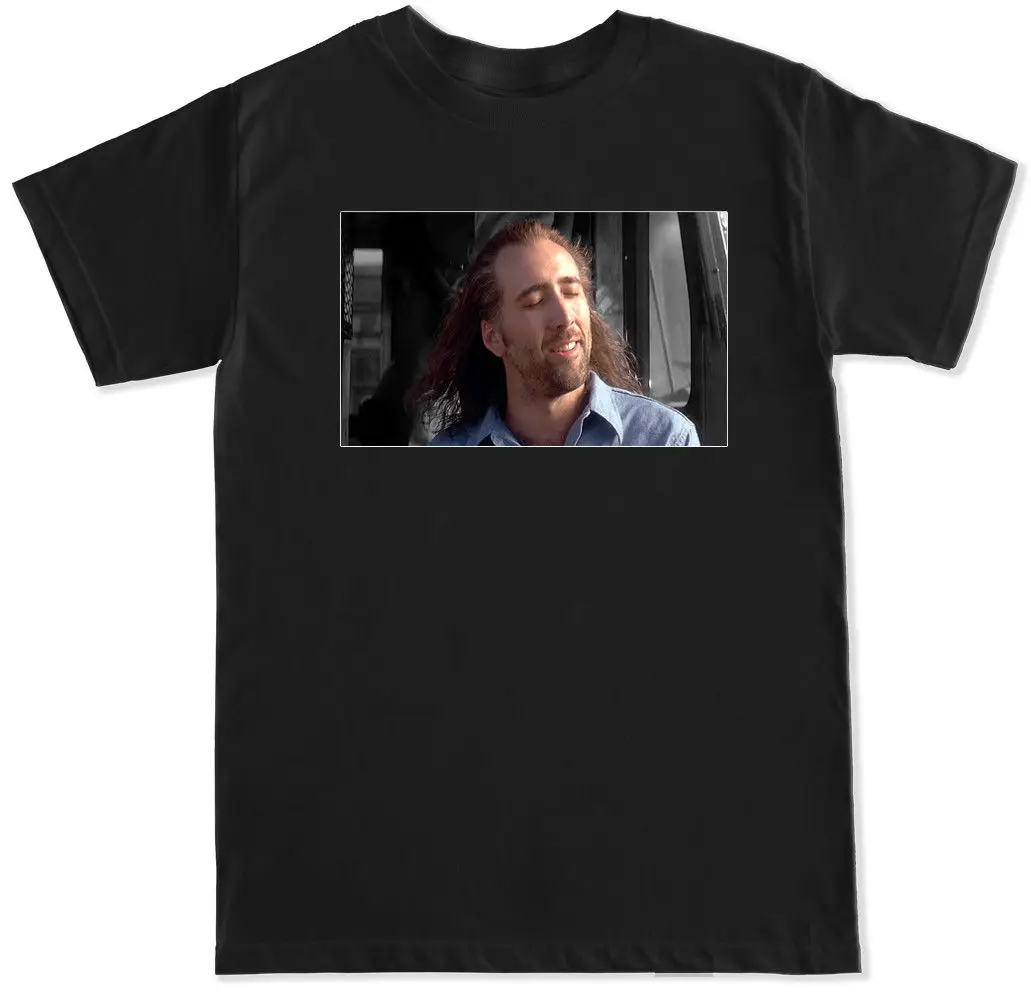 CON AIR NICOLAS CAGE забавные с юмором MEME фильм классический ретро 90s футболка лето Новая