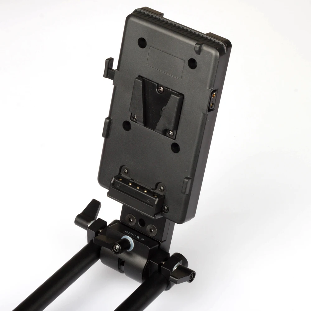 Braçadeira de Montagem Placa de Queijo Fonte de Alimentação Giratório Haste V-montagem Bateria Baseplate fr 4k 8k Filme Câmera Steadicam Cardan 360 ° 15mm - Image 2