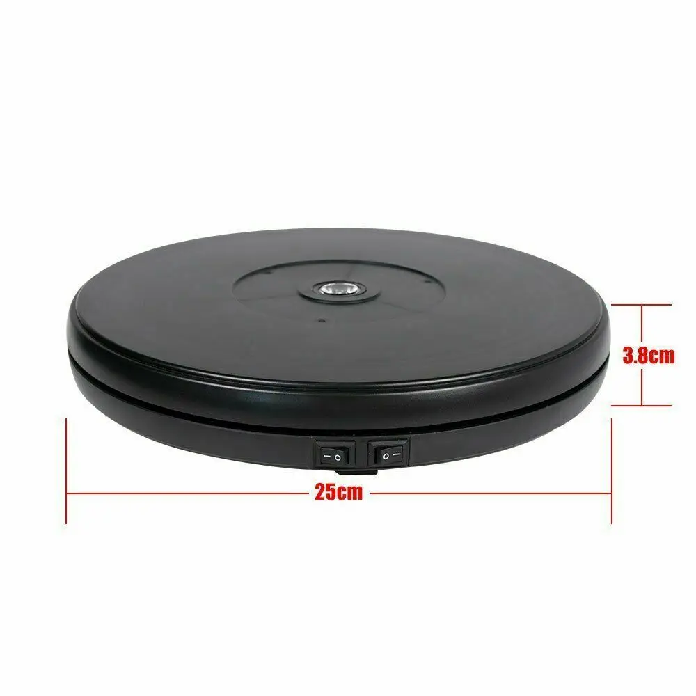 Fotoconic 25 см 3D LED фото 360 градусов электрическая вращающаяся Поворотная подставка fr