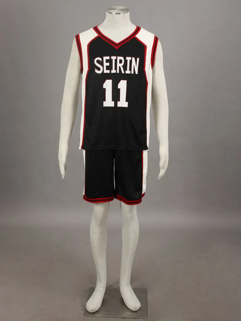 Kuroko no Basuke Basket SEIRIN черный школьный баскетбол костюм мужская униформа спортивная одежда № 11 куроко Тецуя Косплей Костюм - Цвет: Men