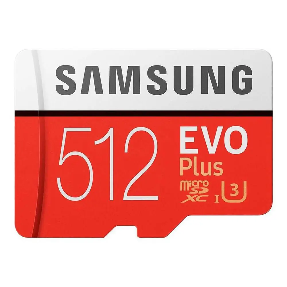 Карта Microsd SAMSUNG 64 Гб 128 256 г 512 ГБ 100 МБ/с. Class10 EVO Plus UHS-3 Micro SD-карты памяти TF мини-флеш-накопитель - Емкость: 512 ГБ