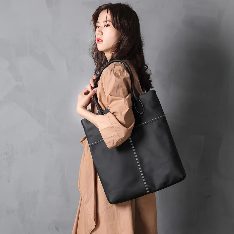 cow genuine leather bag ladies winter women's leather handbags big ...