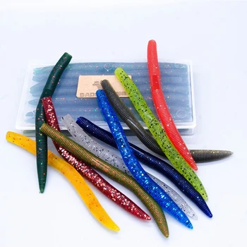 

15pcs/ lots Soft Lure Silicone Simulation Earthworms SENKO Worms Artificial Fishing Lures 14cm 8.5g Bloodworm Lifelike Bait
