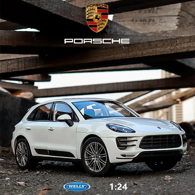 Welly 1:24 Porsche macan Boxter белый автомобильный брелок для автомобильных ключей