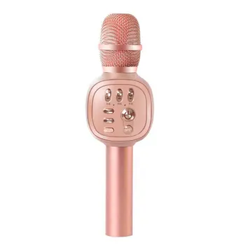 

Karaoke Microphone BT Wireless Phone Children's Self Recording Function Compatible With Android / iOS PC Aux Or Smartphone