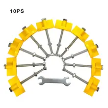 10 шт. регулятор высоты плитки локатор плитки держать инструменты для выравнивания супер регулировать высокий уровень для стен с гаечным ключом набор