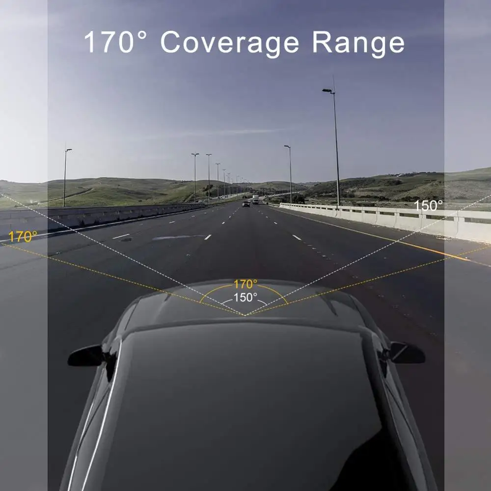 AKASO HD видеорегистратор C320 с IPS экраном Автомобильный 170 градусов ночным видением