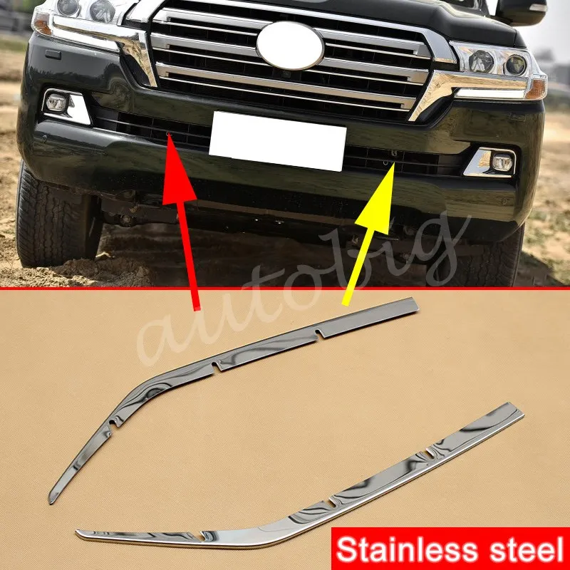 Решетка из нержавеющей стали для Toyota Land Cruiser LC200 2016 2019 J200 аксессуары бампера|grill