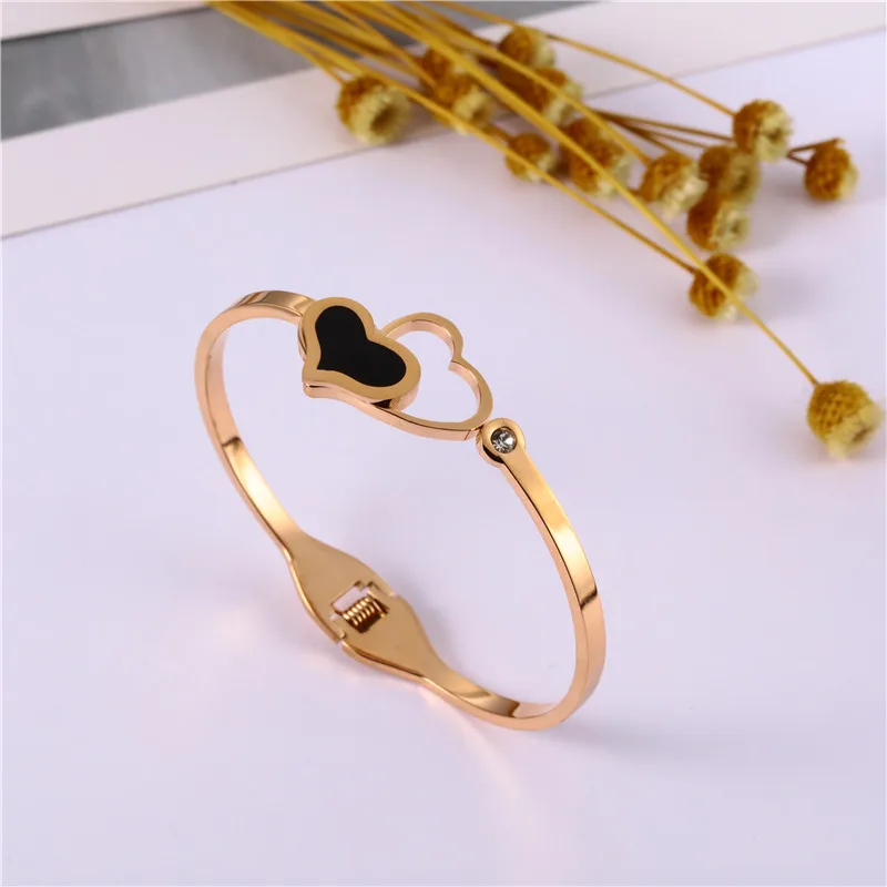 Heart Bracelets Bangles For Women Stainless Steel Jewelry Accessories bangle bracelet,stainless steel bracelet