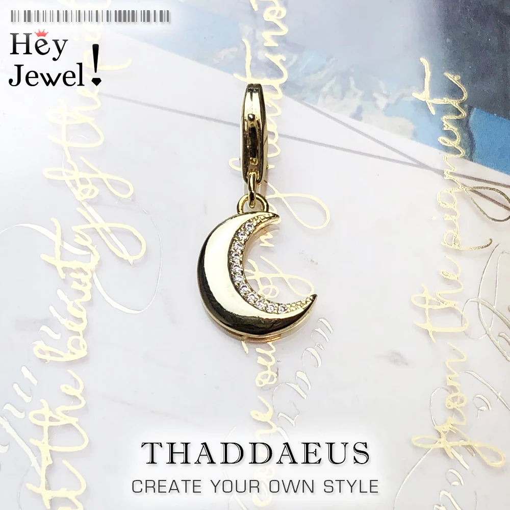 Золотая подвеска в виде Луны для женщин и девочек 2019 Трендовое ювелирное изделие