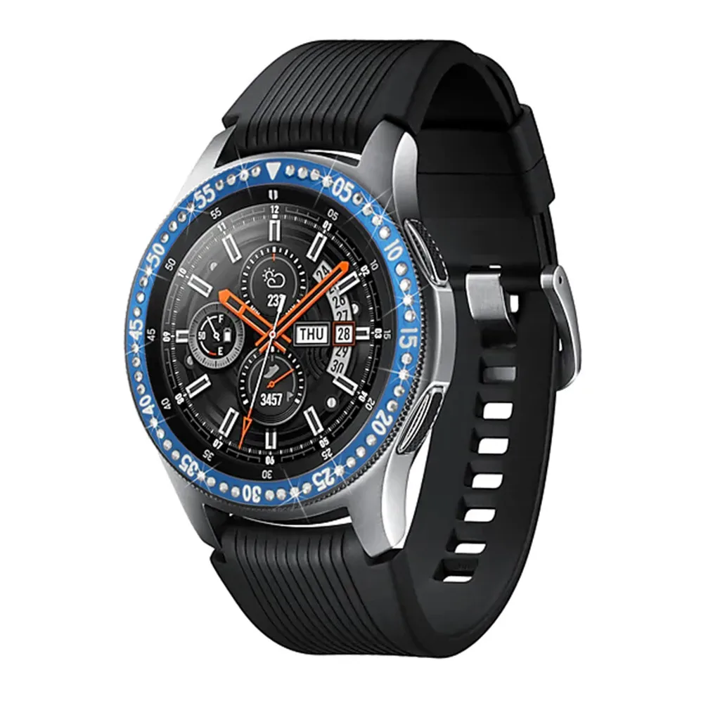 Для samsung Galaxy Watch 42 мм кольцо клеющаяся крышка против царапин Кристалл Алмаз Прямая Aug9