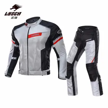 

LYSCHY New Motorcycle Jacket suits Full body Armor Protective Gear Motocross Suits Summer Breathable moto Riding Jacket & Pants