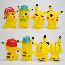 Пикачу брелок кукольный кран машины маленькие куклы Pet эльф Покемон сумочка кулон аксессуары