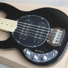 На заказ Новая мужская 5 струн черная левая рука электрическая бас гитара с кленовым грифом активные звукосниматели 16 131