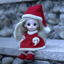 Рождественский стиль, модная Кукла, умная девочка, принцесса, игрушка, мульти-шарнир, мини-моделирование, 3D кукла, обнимается, подарок, мягкое тело для детей, подарки# g4