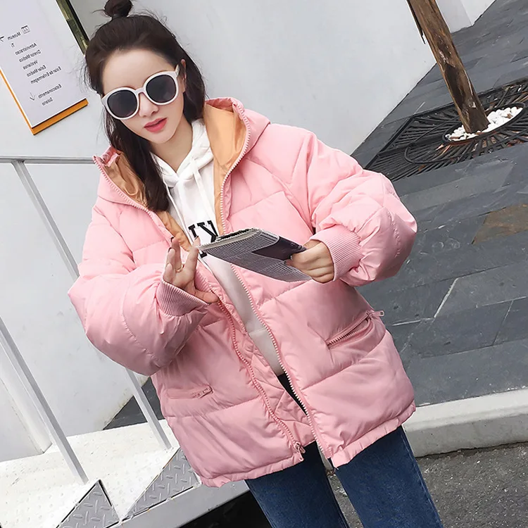 

Korean-style Cotton-padded Clothes Students down Coat Loose And Plus-sized down Jacket Cotton-padded Clothes Women's Agent to Jo
