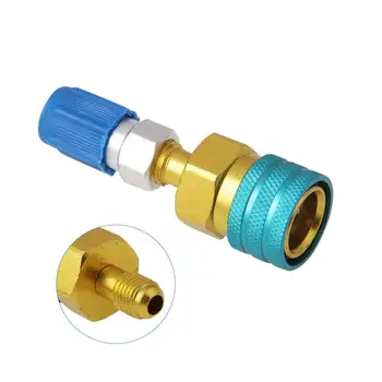 

R1234Yf To R134A Low Side Quick Coupler, R12 To R134A Hose Adapter Fitting Connector For Car Air-Conditioning Ac Charging