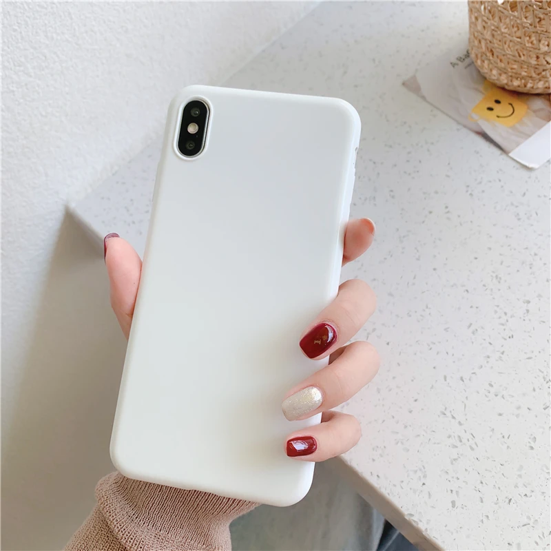 Gimfun Простой Фиолетовый Белый ТПУ телефон Csae для Iphone11 Pro Max Xs Xr X ультра тонкий глянцевый твердый Tpu чехол для iPhone 6s 7 8 Plus