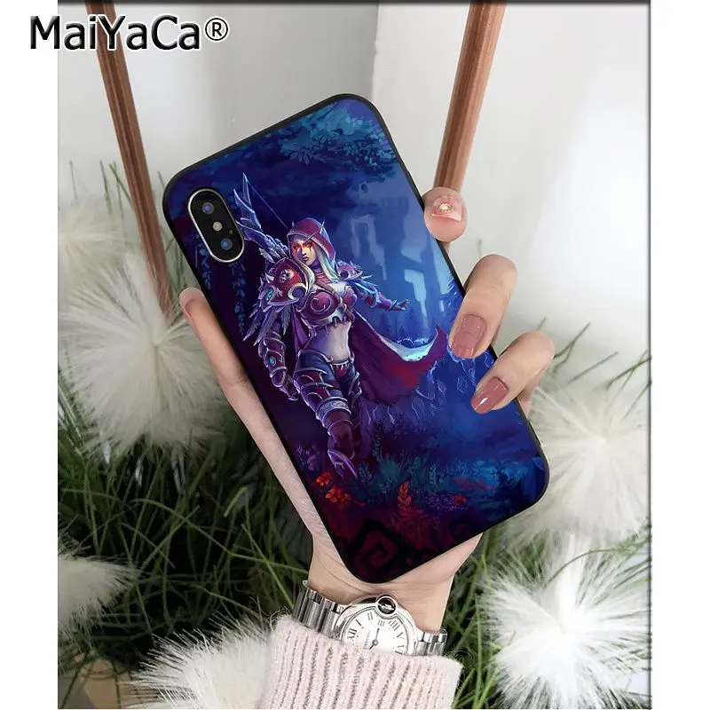 Мягкий черный чехол для телефона MaiYaCa World of Warcraft из ТПУ для мобильных телефонов Apple iPhone 8 7 6 6S Plus X XS MAX 5 5S SE XR