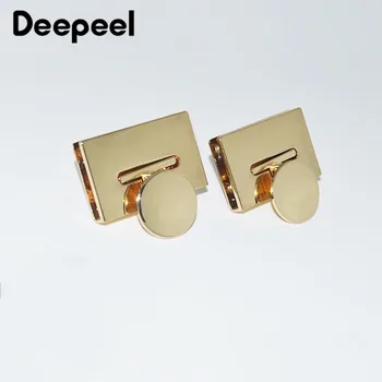 

2pcs Metal Clasp Turn Lock Bag Snap Clasps Closure Buckle DIY Handbag Bag Purse Hardware Bag Parts Accessories Decor ButtonAP296