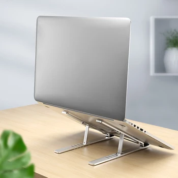 

Adjustable Laptop Stand Folding Lift Bracket For Notebook PC Desk Holder For PC Laptop Computer Space-Saving
