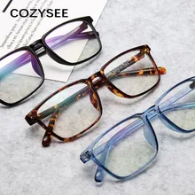 Ультра-светильник, Новые квадратные очки для мужчин и женщин, брендовая дизайнерская оправа для очков, ретро оптические компьютерные женские прозрачные очки для глаз