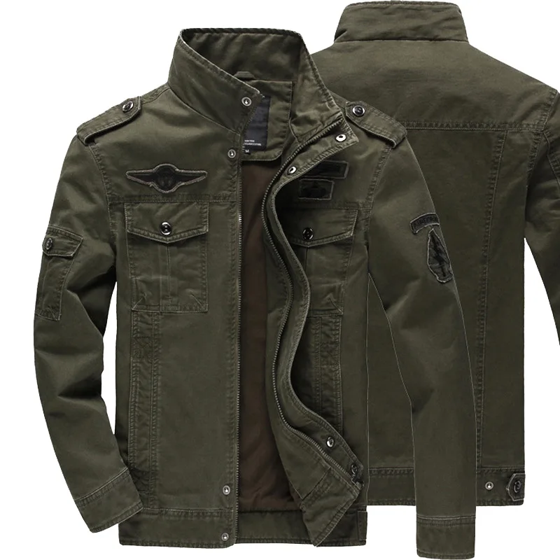 Autumn Jacket Men Large Size 6XL Casual 