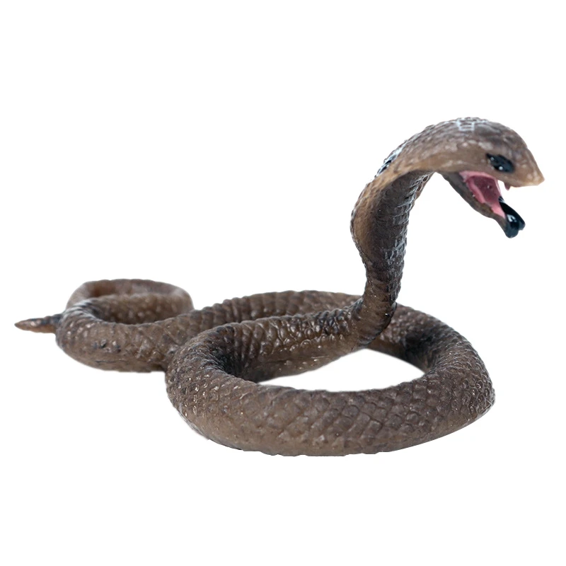 

Solid Simulation Wildlife Snake Toy King Cobra Small Cobra Model Amphibian Reptile Decoration