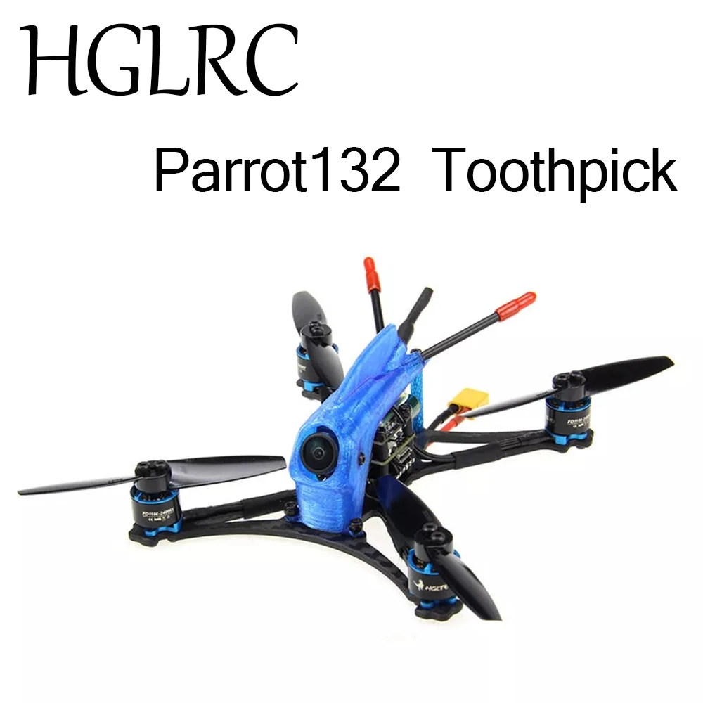 HGLRC Parrot132 3 дюймов зубочистка с управлением от первого лица без контроллера небольшой гоночный Дрон с видом от первого лица 5-6S F411 полета Управление 13A 4in1 ESC 1106 2400KV мотор