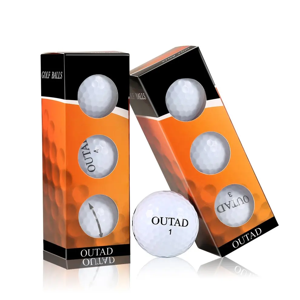 OUTAD 12pcs Practice Safe Non-toxic Ultra-light Synthetic Rubber Golf Balls for Indoor Outdoor Practice Match