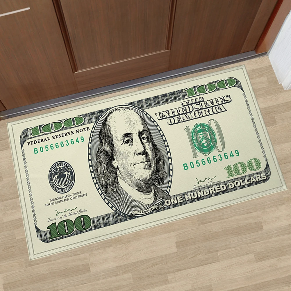 Rectangle Floor Cushion Rug Mat Bedroom No Fading Water Absorption One Hundred Dollar Home Area Non Slip Machine Washable Unique