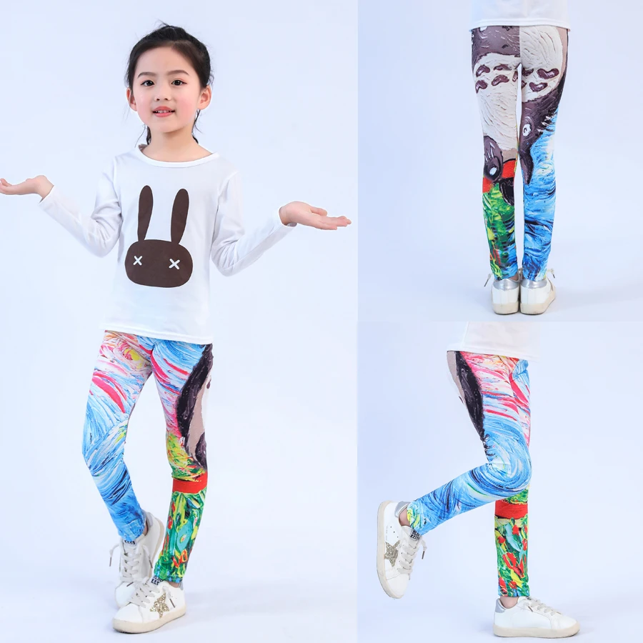 SheeCute girls print leggings Baby Girl Clothes Kids Print Flower Skinny leggings