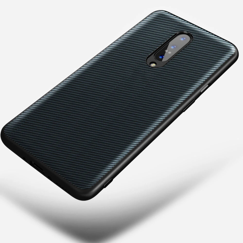 Для OnePlus 7 Pro Чехол-бампер задняя крышка песчаник углеродное волокно для Oneplus 7 7T Pro 6T 6 5T 5 полный защитный противоударный чехол