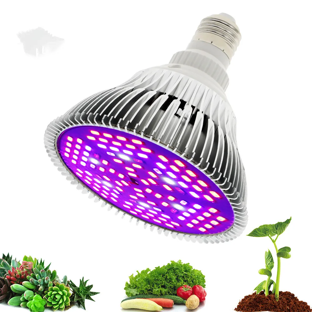 

New 80W Led Grow Light Full Spectrum Red Light Cultivo Therapy UV IR Hps Kit Led Indoor Plants Grow Lamp for Hydroponics Flowers