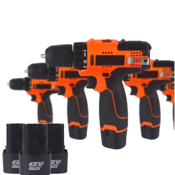 

Urijk Multifunctional 12V Impact Cordless Electric Drill With Lithium Battery Rechargeable Electric Screwdriver Power Tools