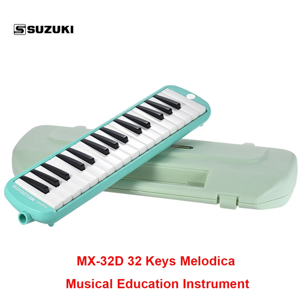 SUZUKI Melodion Pianica, instrumento educación Musical con 32 teclas de Piano, con boquilla larga y corta, estuche rígido| | - AliExpress