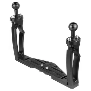

Diving Dual-Hand Photography Bracket Slr Motion Camera Universal Underwater Photography Tray Portable Grip Bracket