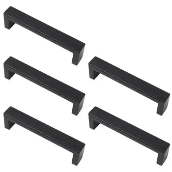 

5pcs Stainless Steel Furniture Cabinet Handles Drawer Pulls Cupboard Door Knobs for Kitchen Home (128mm)