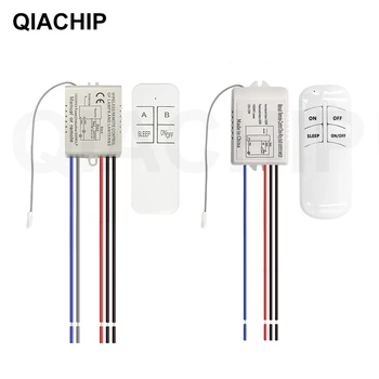 

QIACHIP 1/2 Way Wireless Remote Control Switch ON/OFF 220V Lamp Light Remote Switch Receiver Transmitter For Smart Fan Switch