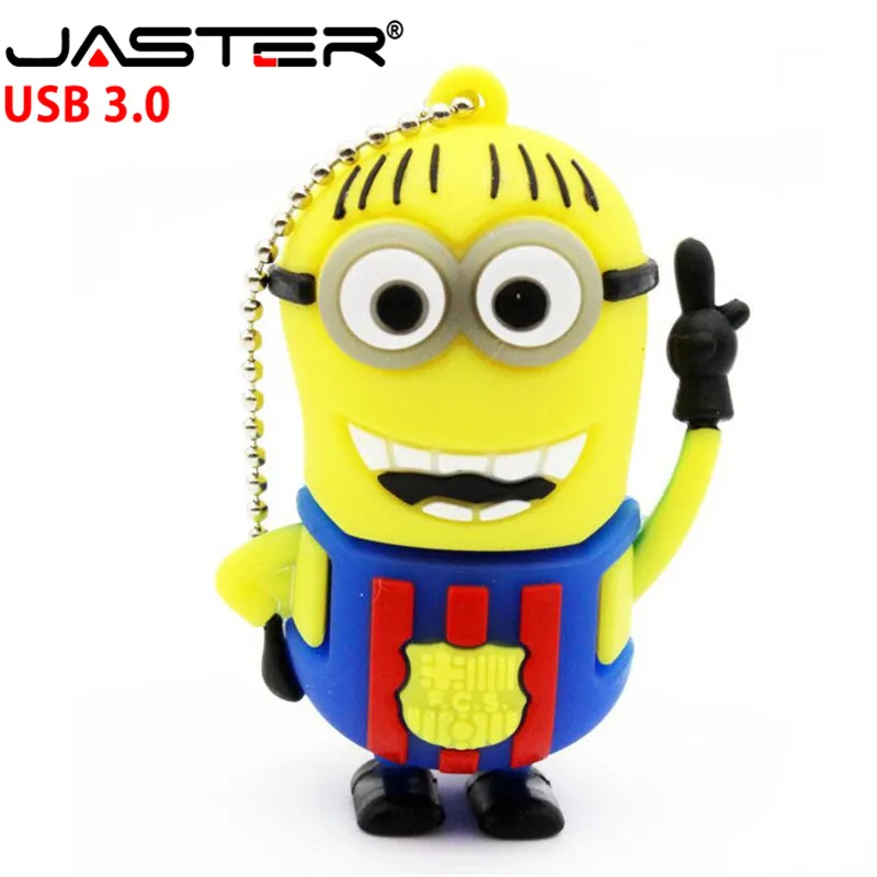 JASTER Миньоны, флеш-накопитель USB 3,0, футбольная Джерси, флешка 8 ГБ, 16 ГБ, 32 ГБ, 64 ГБ, NO.10 messi, мини-карта памяти из пластика