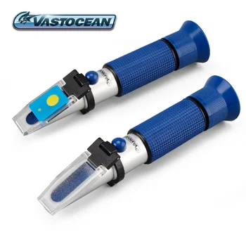 

VASTOCEAN Aquarium Fish Tank LED Refractometer for Reading Salinity With Calibration Fluid