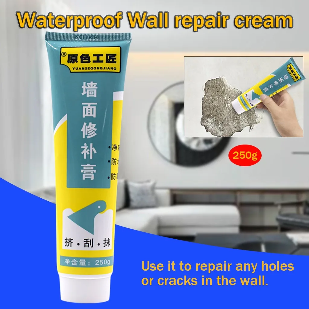 

Wall Repair Cream Cleaning Supplies Magic White Latex Paint Wall Repair Cream 1PC Non-toxic Wall Repair Ointment Waterproof A27