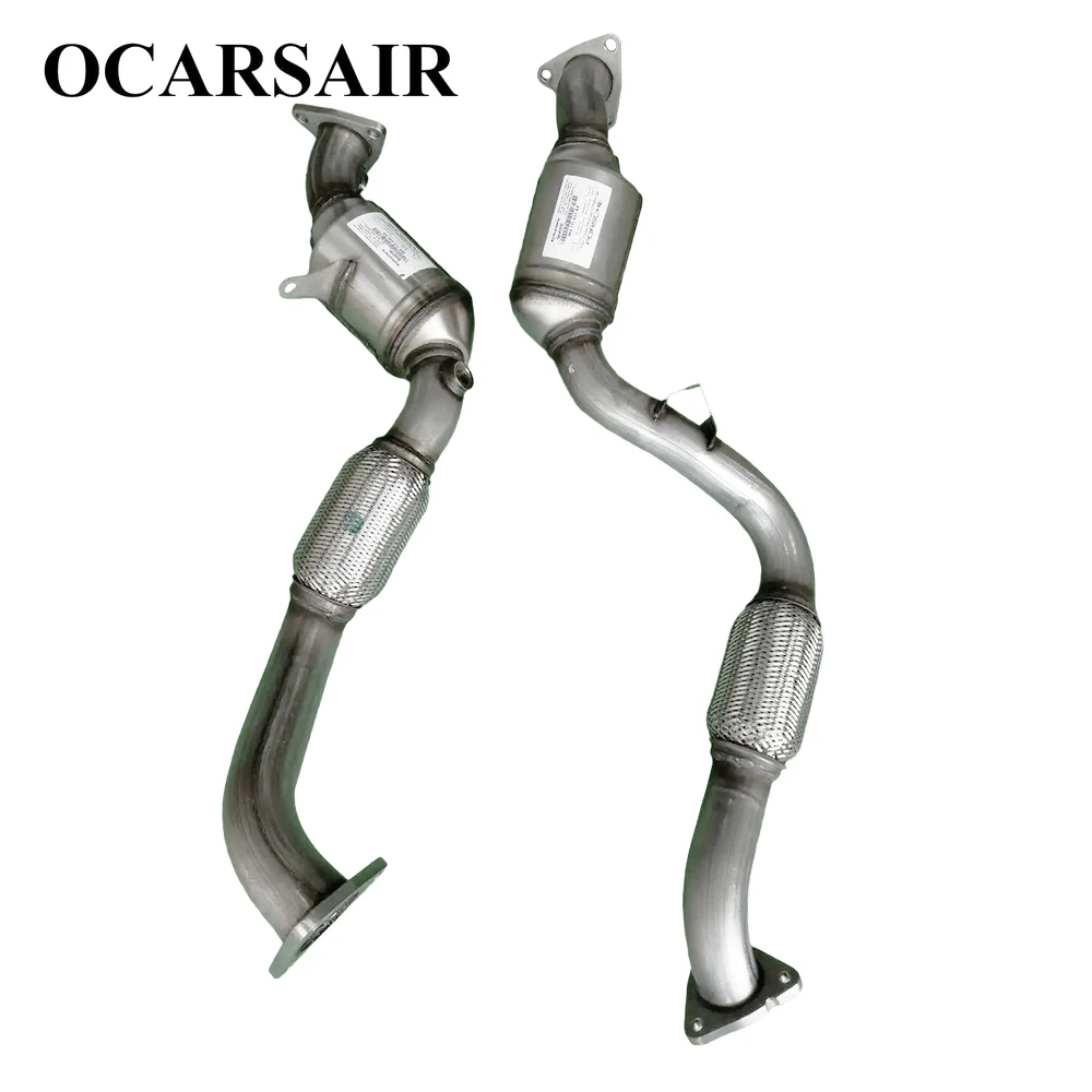 1 пара переднего каталитического преобразователя для Porsche Cayenne 3.6L V6 2008-2010 Oem# 955113033AX 95511303302 955113034AX 95511303402