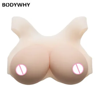 

2400g Realistic White Silicone Breast Forms False Fake Boobs Shemale Transgender Crossdresser Drag Queen Transvestite